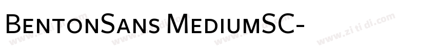 BentonSans MediumSC字体转换